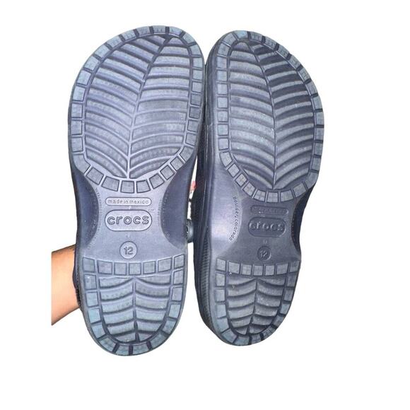 Crocs Baya Lined Clogs in Navy Blue Men’s Size 12 - Picture 5 of 5